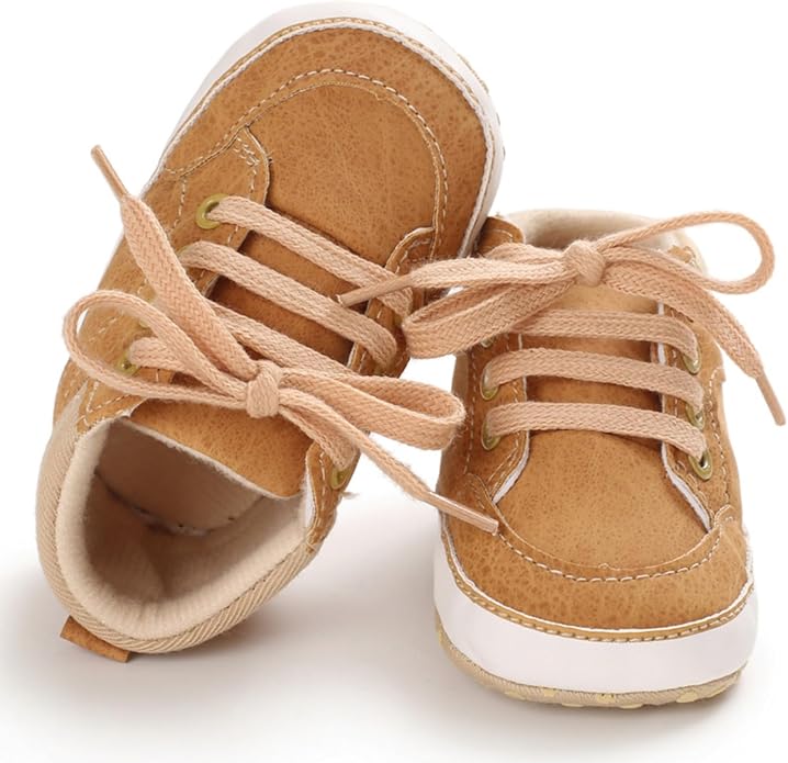 Baby Boys Girls Booties Fleece Anti-Slip Soft Sole Boots Toddler First Walker - Image 7