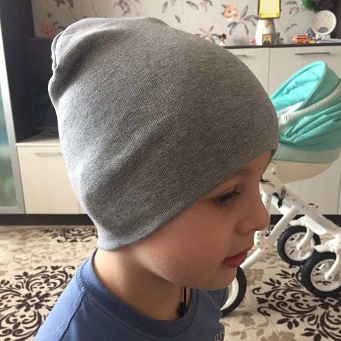 DRESHOW BQUBO 8 Pack Unisex Baby Beanie Hat Infant Toddler Kid Hats Baby Soft Cute Knit Cap Nursery Beanie