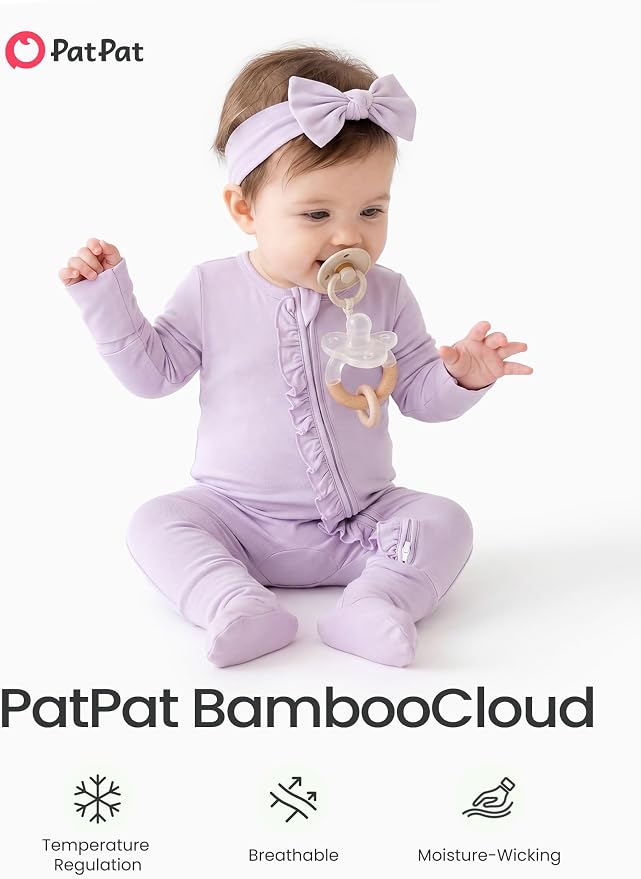 PATPAT Bamboo Viscose Baby Footie - Image 3
