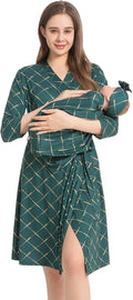 Galabloomer Maternity Robe and Receiving Blanket, Matching Mommy Labor Robe by Galabloomer