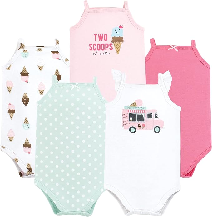 Hudson Baby Unisex Baby Cotton Sleeveless Bodysuits by HudsonBaby