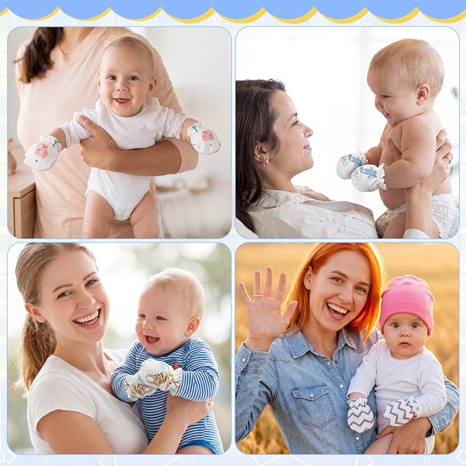 Geyoga 40 Pairs Newborn Baby No Scratch Mittens | Newborn Infant Toddler Mittens - Image 5
