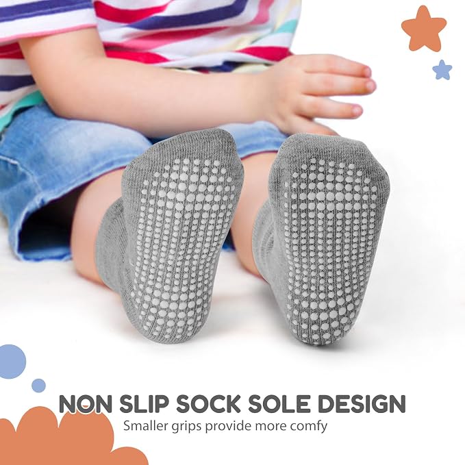 BACSAC Baby Boys Girls Socks Non Slip Breathable Comfort Toddler Infant Ankle - Image 4