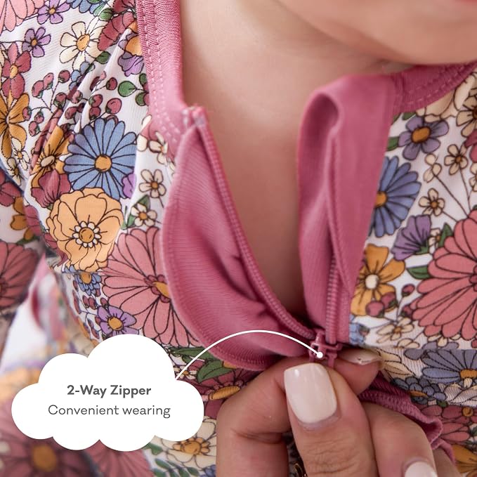 pureborn Baby Sleeper Viscose from Bamboo Zipper Footies 0-24 Months - Image 4