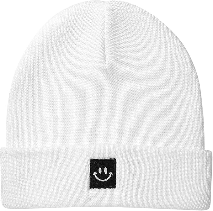 Baby Beanie Knit Ski Hat with Cute Face for Girls Boys 0-7 Years