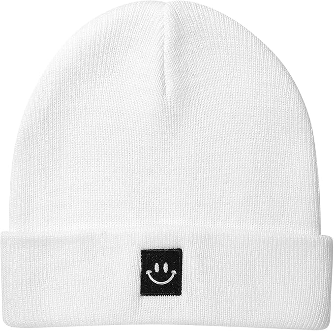 Baby Beanie Knit Ski Hat with Cute Face by Paladoo