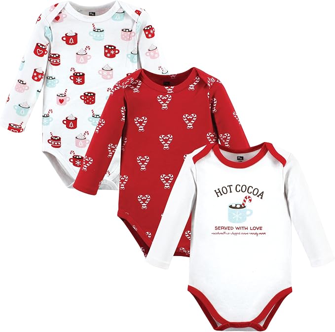 Hudson Baby Baby Girls' Cotton Long-sleeve Bodysuits 3-pack by HudsonBaby
