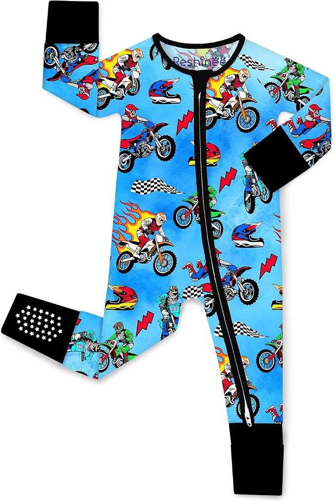 babee Reshinee Bamboo Viscose Baby Footie Pajama, Zipper Sleeper Boys Girls | by babeeReshinee