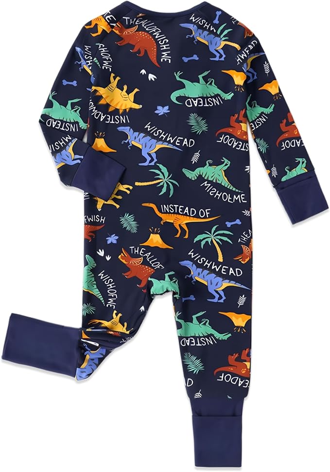 Baby Viscose of Bamboo Convertible Footie Pajamas - Image 3