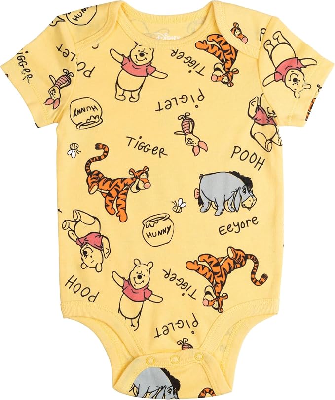 Disney Baby 5-Pack Short Sleeve Bodysuits Newborn to Infant - Image 3