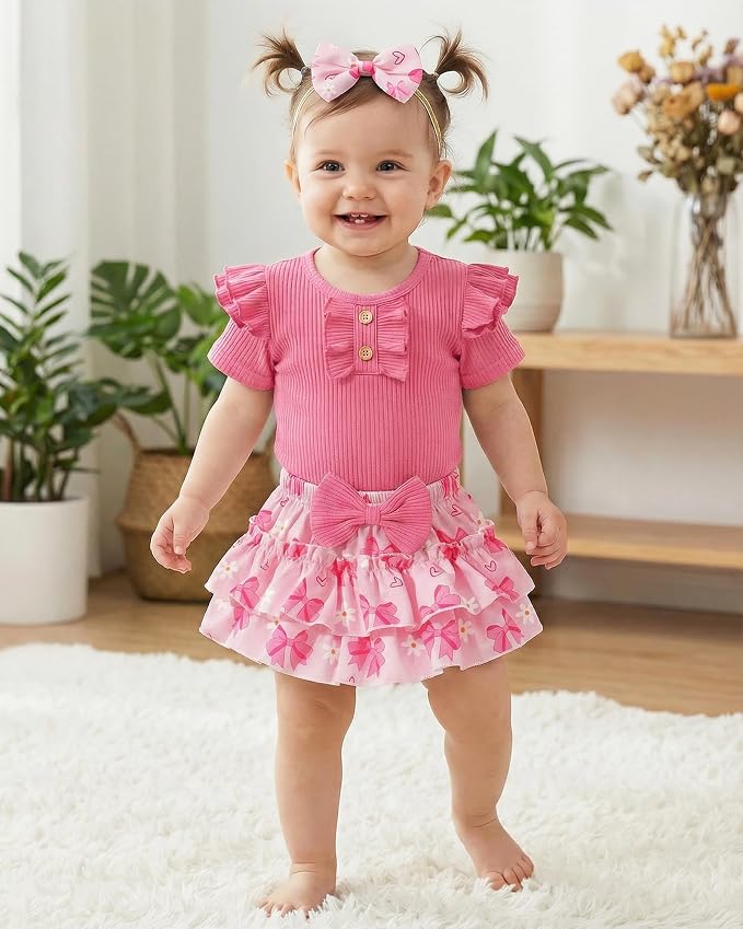 HONGTEYA Baby Girl Clothes Set Newborn Infant Summer Outfits - Image 4
