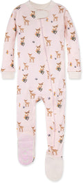 Burt's Bees Baby Girls Organic Cotton, Snug Fit Footed Sleeper Pajamas | by BurtsBeesBaby