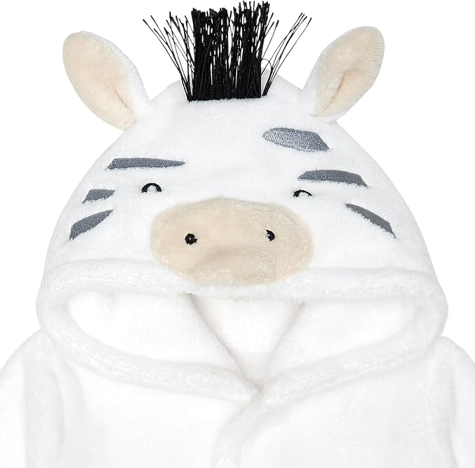 Gerber Baby Boys & Girls Plushy Soft Hooded Animal Character Bathrobe - Image 2