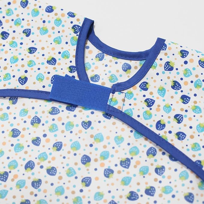 Long Sleeve Waterproof Bib for Toddlers – Feeding Smock for Baby Mealtime, Self-Feeding, Painting & Messy Play, BPA-Free