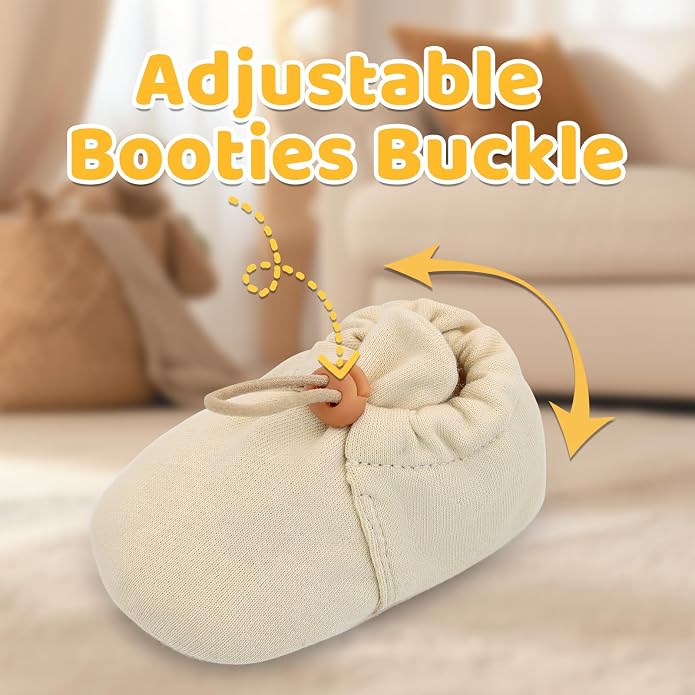 Baby Booties Girls Cozy Walking Shoes Warm Booties Toddler Soft Sole Shoes - Image 2