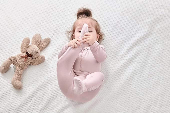 RRP Unisex Baby Footies Pajamas, Rayon Derived From Bamboo, Buttery Soft Sleep - Image 2