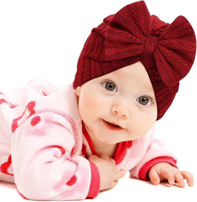 Cinaci 4 Pieces Baby Girls Turban Hats - Image 6