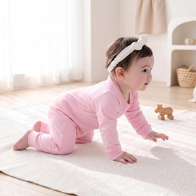 Unisex Baby romper, Long Sleeve 100% Cotton Baby Clothes, Baby Footless Jumpsuit - Image 5