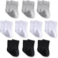 Baby Crew Socks, Cotton Rich Newborn Fit 0–3/3–6/6–12 Months by Unknown