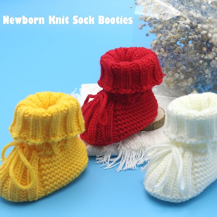 Baby Booties Newborn Soft Knit Sock Shoes - Image 3