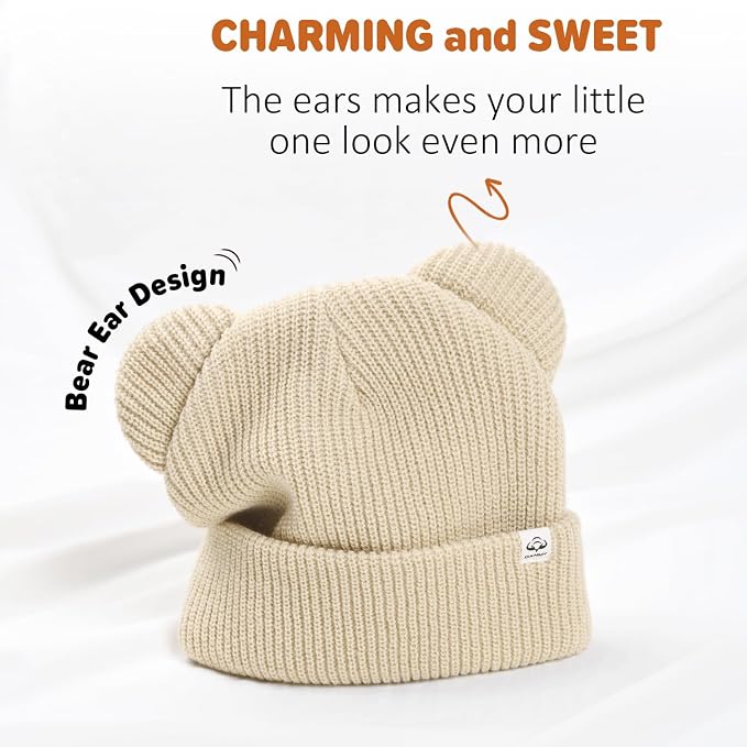 DANMY Baby Beanie Winter Knit Hat - Image 4