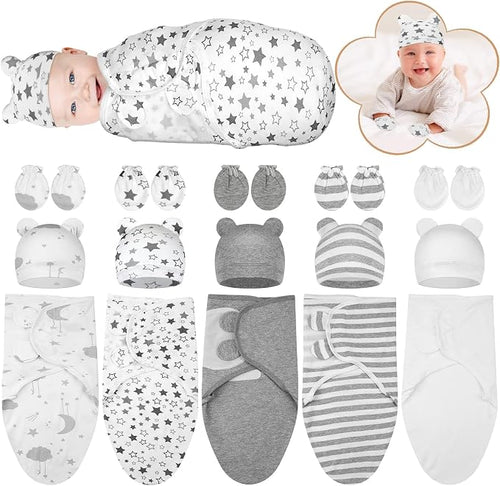 5 Pack Preemie Swaddle Blanket Wrap by Flasoo