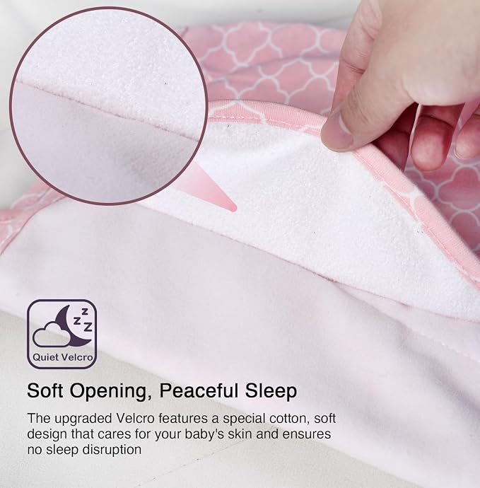 Baby Sleep Sack Swaddle 3 Pack, 3-Way Adjustable, Organic Cotton | Swaddles 3-6 - Image 2
