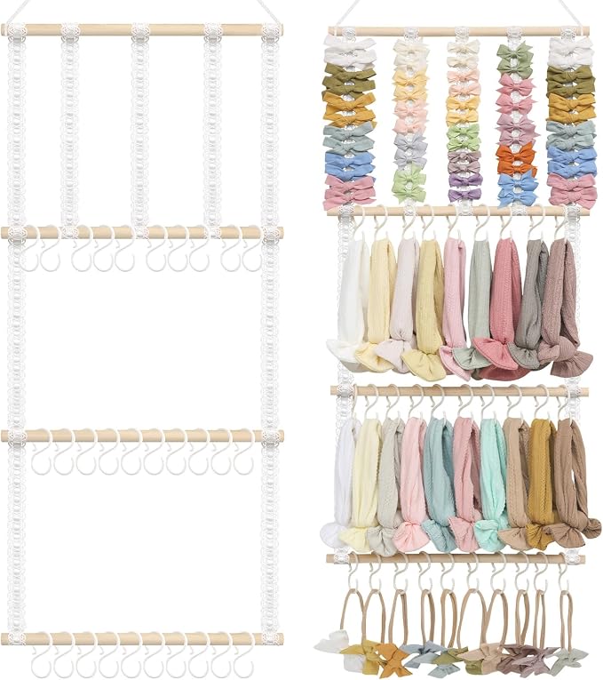 POVETIRE Headband Holder Hair Bows Organizer by POVETIRE