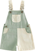Fernvia Toddler Kids Baby Girl Boy Contrast Color Overalls Shorts Clothes by Fernvia