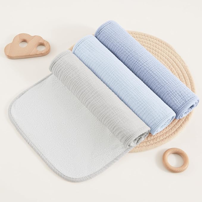 Susurration Muslin Burp Cloths, Soft Baby Burping Cloths - Image 7
