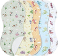 SmoothNovelty 5 Pack Watercolor Dragon Pattern Baby Burp Cloths Soft Absorbent by SmoothNovelty
