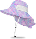 Toddler Baby Sun Hat Kids Summer Beach Essentials Adjustable Beach Hats by HONGTEYA