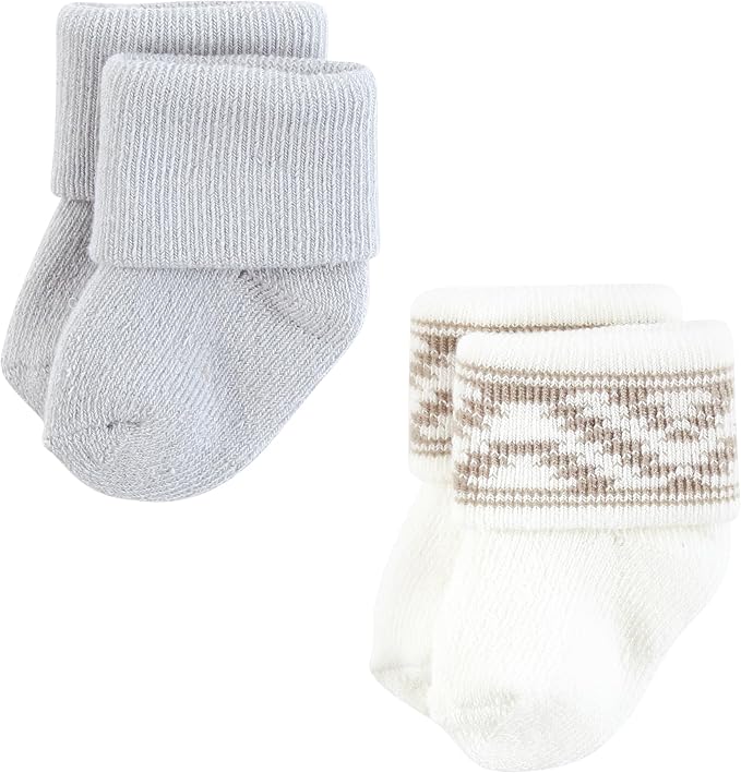 Hudson Baby Baby 8-pack Cotton Rich Newborn and Terry Socks - Image 3