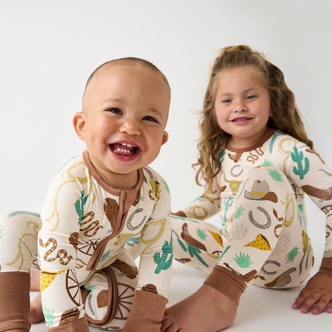 Little Sleepies Pajamas for Baby Boys & Girls, Viscose from Bamboo Baby Pajamas - Image 2