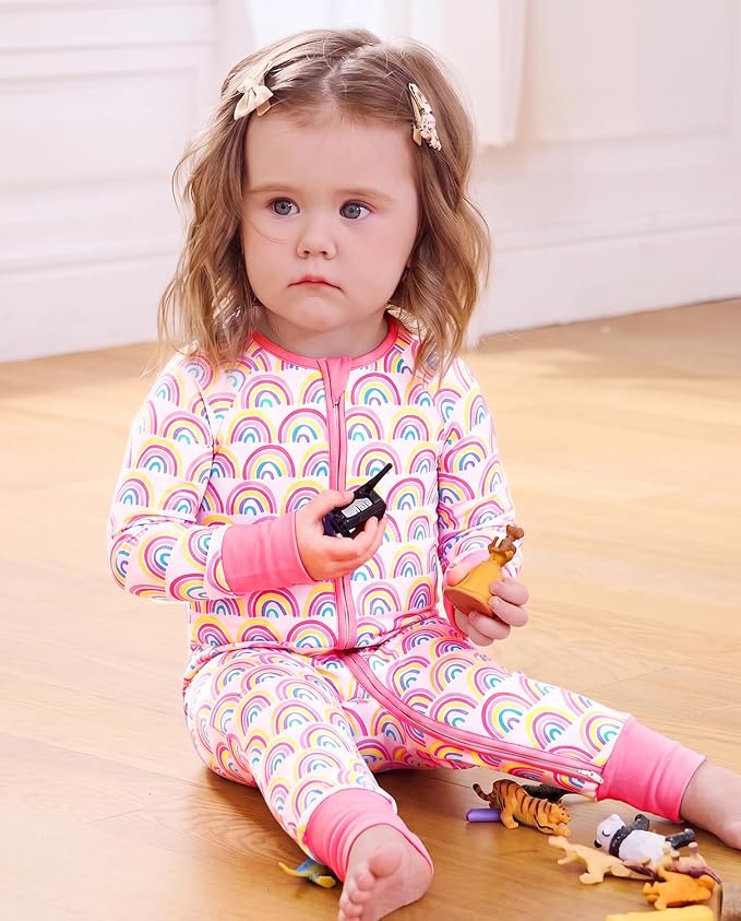 babee Reshinee Viscose derived from bamboo Baby Pajamas Convertible Footie - Image 8