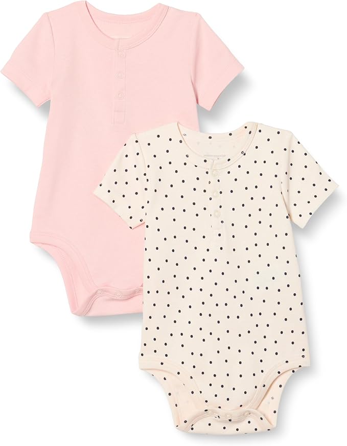 Amazon Essentials Unisex Babies' Short Sleeve Henley Bodysuit by AmazonEssentials