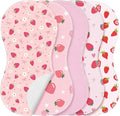 SmoothNovelty 5 Pack Strawberry Baby Burp Cloths Soft Absorbent Burping Rags by SmoothNovelty