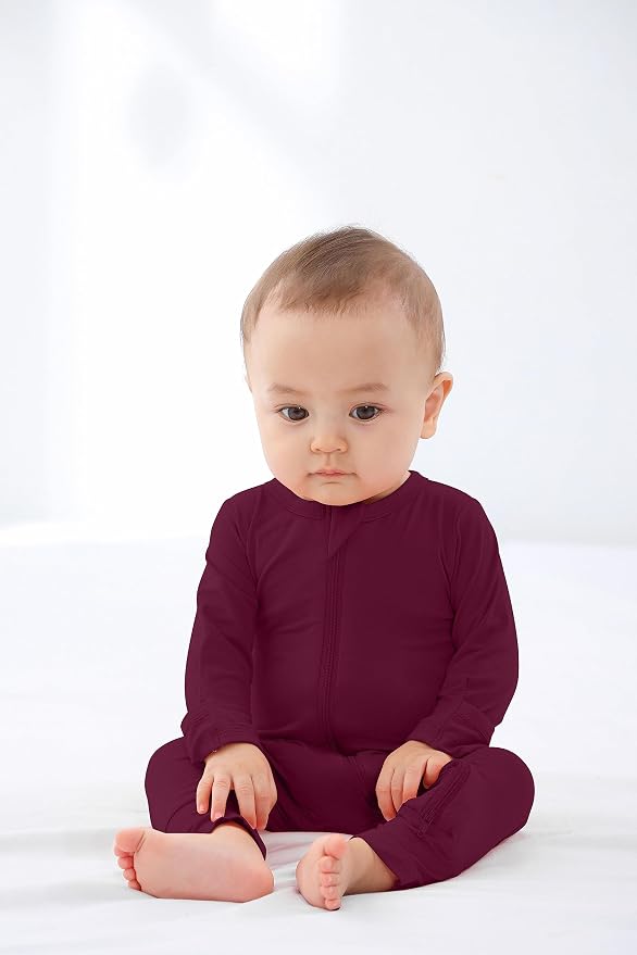 GUISBY Baby Rayon Footless Snug Sleepers, 2-Way Zip Footless Pajamas 3-Pack | - Image 5