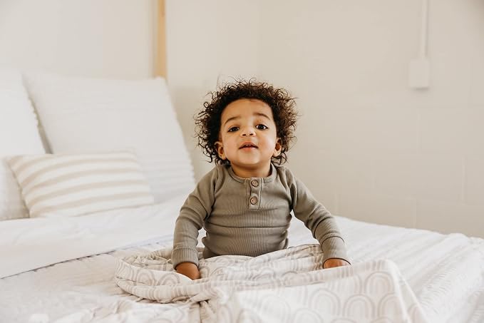 Copper Pearl Swaddle Blankets for Newborns | Soft Stretchy Receiving Blankets - Image 4