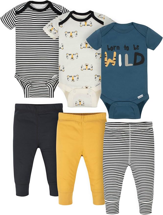Onesies Brand Unisex Baby 3 Outfit Bundle Mix Match Pants Set by OnesiesBrand
