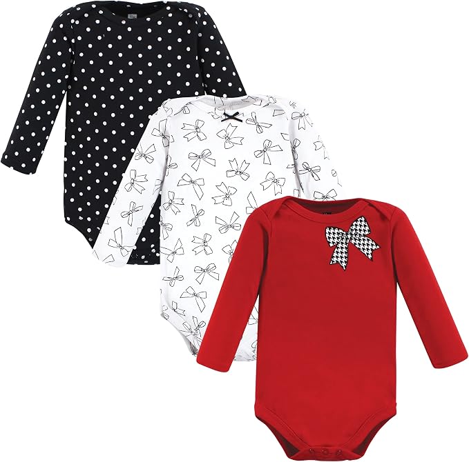 Hudson Baby baby-boys Cotton Long-sleeve Bodysuits 3-pack by HudsonBaby