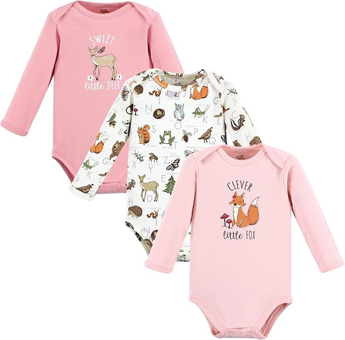 Touched by Nature Unisex Baby Organic Cotton Long-Sleeve Bodysuits by TouchedbyNature