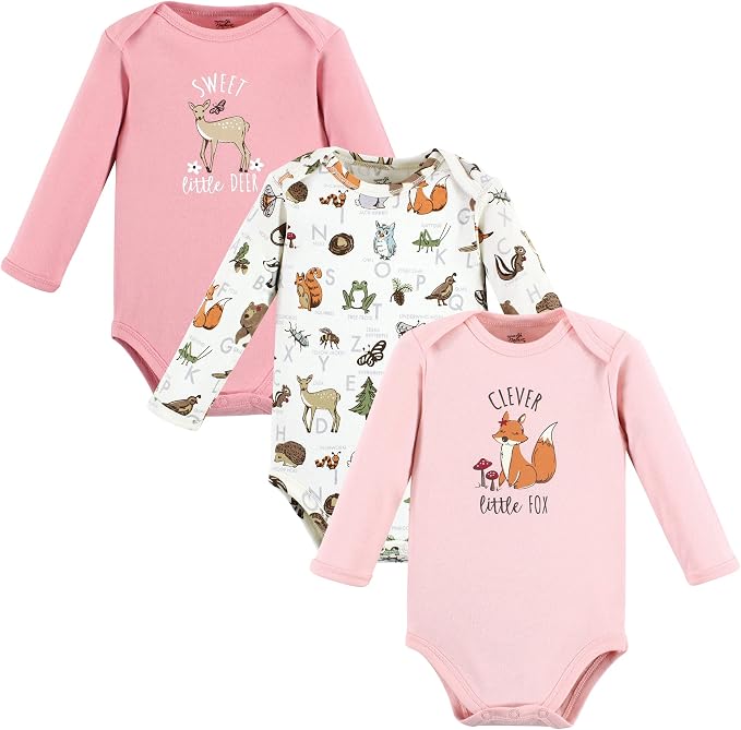 Touched by Nature Unisex Baby Organic Cotton Long-Sleeve Bodysuits by TouchedbyNature