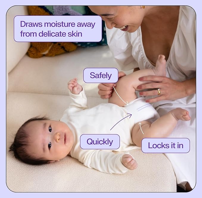 Freestyle BambooTek Diapers – (Size 3) Hyper Absorbent & Non-Toxic – Disposable Diapers for Sensitive Skin – Ultra Soft Diaper's (16-28 lbs) – 56 Count
