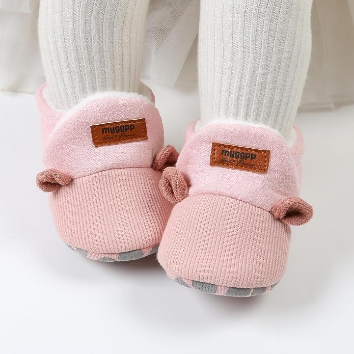 Baby Booties Cozy Fleece Slippers Soft Baby Shoes - Image 2