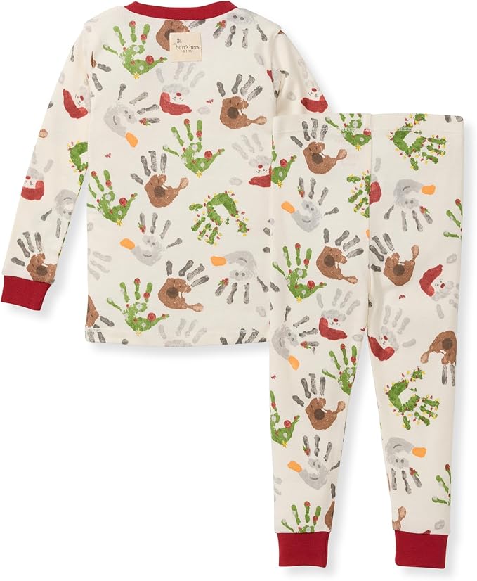 Burt's Bees Baby Girls Organic Cotton Pajamas, Toddler PJ Set, 2-PC | Soft - Image 2