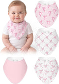 4 Pcs Baby Bandana Bib Cute Baby Nursery Decor Cotton Newborn Infant Feeding by Boao