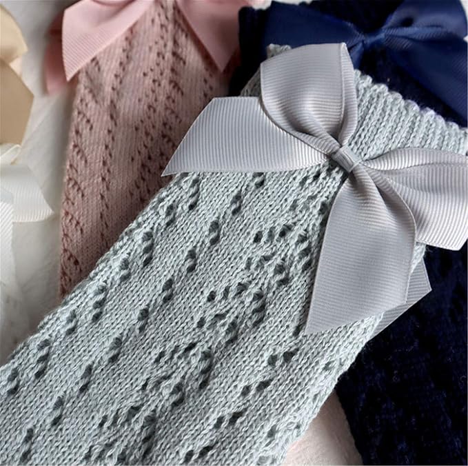 Baby Girl Knee-High Socks Toddlers Bow Stockings Newborn Infant Princess Frilly - Image 6