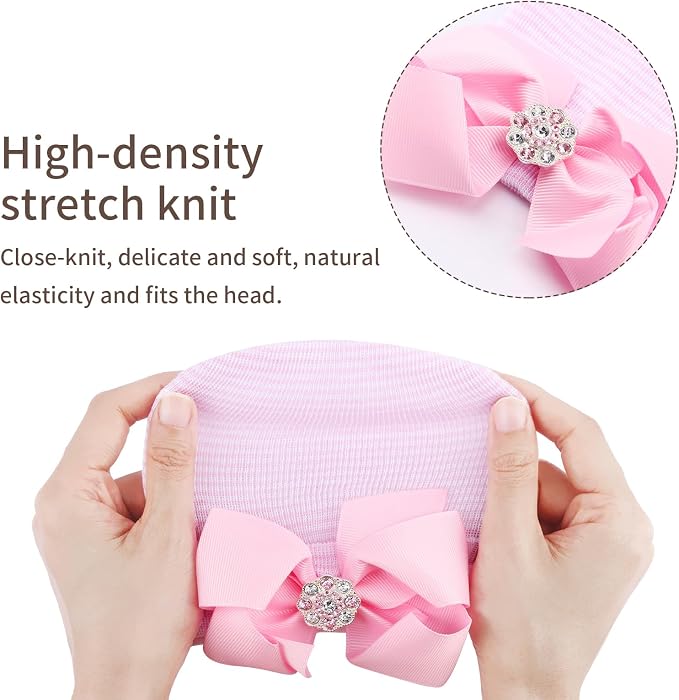AQOKKA Newborn Baby Girl Hats - Image 3