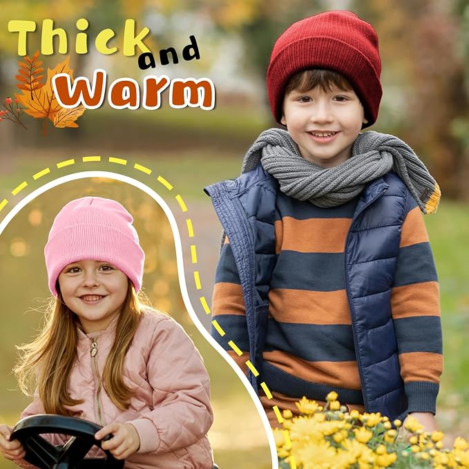 ZOORON Toddler Beanie Boys Girls Beanies Kids Winter Hats Children Knit Cap - Image 6